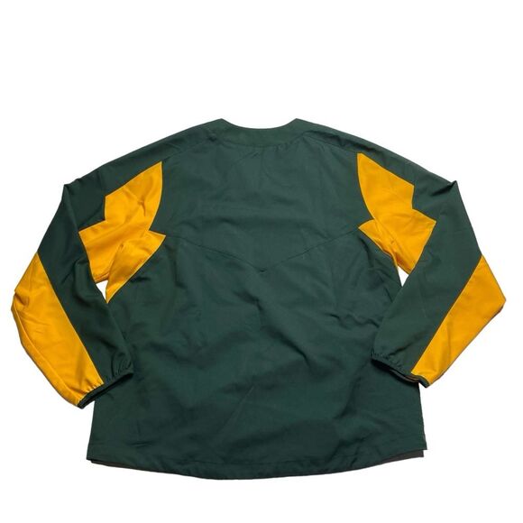 Nike Oakland A’s Green and Gold Windbreaker Jacket with High Collar - Picture 5 of 13